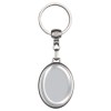 Porte-clés métal ovale