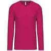 T-shirt col V manches longues