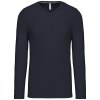 T-shirt col V manches longues