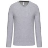 T-shirt col V manches longues