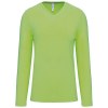 T-shirt col V manches longues
