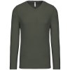 T-shirt col V manches longues