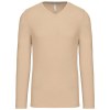 T-shirt col V manches longues