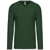 T-shirt col V manches longues