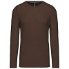T-shirt col rond manches longues homme