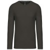 T-shirt col rond manches longues homme