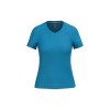 T-shirt col V manches courtes femme