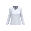 T-shirt col V manches longues femme