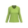 T-shirt col V manches longues femme