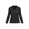 T-shirt col V manches longues femme