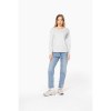 T-shirt col rond manches longues femme
