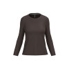 T-shirt col rond manches longues femme