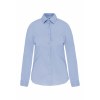 Chemise coton / élasthanne manches longues femme