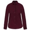 Chemise coton / élasthanne manches longues femme