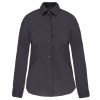Chemise coton / élasthanne manches longues femme
