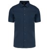 Chemise coton / élasthanne manches courtes