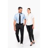 Chemise micro-sergé manches courtes sans repassage