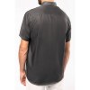 Chemise micro-sergé manches courtes sans repassage
