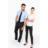 Chemise micro-sergé manches courtes sans repassage