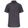 Chemise popeline manches courtes