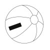 Ballon de plage gonflable ATLANTIC SHINY