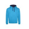 Sweat capuche contrastée