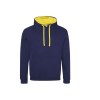 Sweat capuche contrastée
