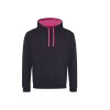 Sweat capuche contrastée