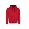 Sweat capuche contrastée