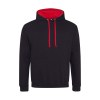 Sweat capuche contrastée