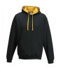 Sweat capuche contrastée