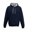 Sweat capuche contrastée