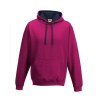 Sweat capuche contrastée