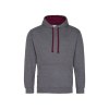 Sweat capuche contrastée