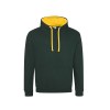 Sweat capuche contrastée