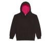 Sweat enfant capuche contrastée