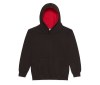 Sweat enfant capuche contrastée