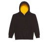 Sweat enfant capuche contrastée