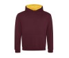 Sweat enfant capuche contrastée