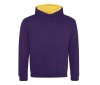 Sweat enfant capuche contrastée