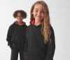 Sweat enfant capuche contrastée
