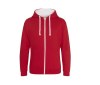 Sweat capuche zippé contrasté