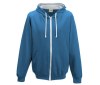 Sweat capuche zippé contrasté