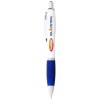 Stylo bille avec corps blanc et grip coloré Nash (encre noire)