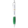Stylo bille avec corps blanc et grip coloré Nash (encre noire)