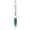 Stylo bille avec corps blanc et grip coloré Nash (encre noire)