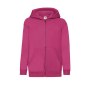 Sweat capuche grand zip enfant