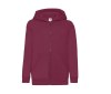 Sweat capuche grand zip enfant