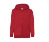 Sweat capuche grand zip enfant