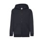 Sweat capuche grand zip enfant